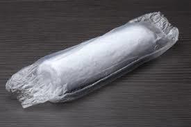 Handdoek in plastic